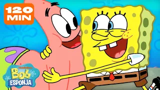 Bob Esponja | 120 MINUTOS de Bob Esponja & Patrick 💛💖 | Bob Esponja em Português