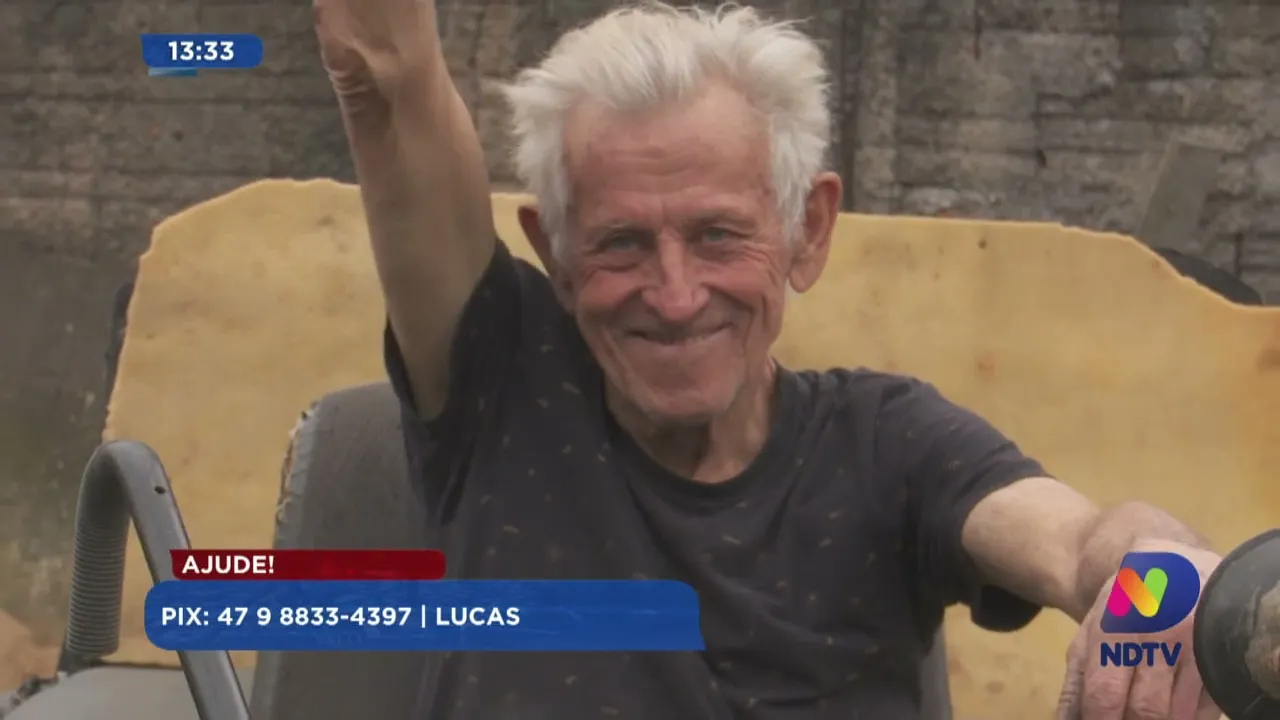 Blumenau: idoso e filho perderam a casa em incêndio supostamente criminoso