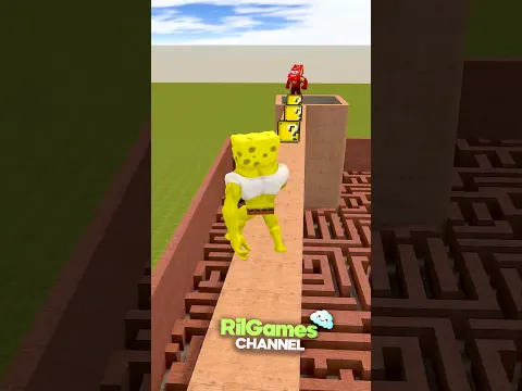 LUCKY BLOCK EVOLUTION SPONGEBOB LIGHTNING MCQUEEN BIG MAZE In Garry's Mod