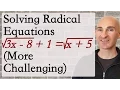 Solving Radical Equations More Challenging