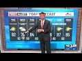 Monday evening weather forecast