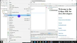 how to eclipse java project created to class program run error get wrong deleted