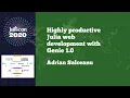 Download Lagu JuliaCon 2020 | Highly productive Julia web development with Genie 1.0 | Adrian Salceanu