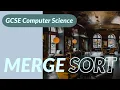 Easy merge sort example 2 GCSE Computer Science algorithms