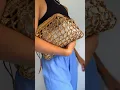 Lagu Crochet TRENDY raffia clutch bag👝Mesh pattern bag #modernstyle #crochetbag #bag #veganbags #clutch
