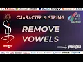 Removing Vowels from a String Asked In GE
