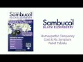 Sambucol Cold and Flu Relief Tablets Homeopathic Cold Medicine Nasal Sinus Congestion Relief U