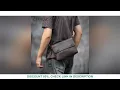 Download Lagu LUOKIR Men's Genuine Leather Shoulder Bag Simple Crossbody Bag Vintage Crazy Horse Leather Classic F