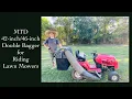 MTD 42--inch double bagger for riding lawnmowers