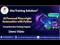 AI-Powered Playwright with Python Demo on 17th Aug 2026 on 9133190573 to Enroll