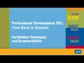 PD201 - Facilitation Techniques and Responsibilities