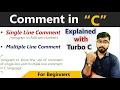 Comment in C Language Single Line Vs Multiple Line comment By Rahul Chaudhary