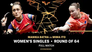 FULL MATCH Manika Batra vs Mima Ito WS R64 2024