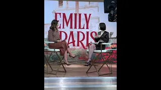 Lily Collins long legs on Tv
