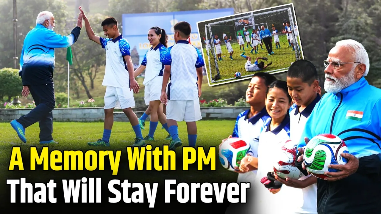 Sikkim Footballers Share Emotional Moments After Playing with PM Narendra Modi
