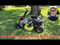 Replacing the Ryobi Electric Riding Lawn Mower s Stupid Batteries with Lithium