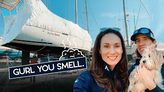 The Good, The Bad, and The Stinky: Reunited with our boat after a 4 months winter break!