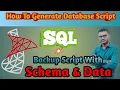 How To Generate Script In SQL Server Backup Script