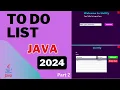 How to create ToDo list application using java part 2 2024