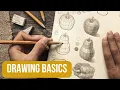 How to START Drawing Easy Tips Cross Contour Lines Secrets for Beginners Episode 1