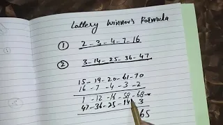 Powerful Strategy To Win Jackpot in Megamillions or Powerball Lottery One time Succeeded