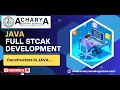 Constructor in Java By ACHARYA CODING SCHOOL