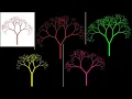 Create a multiple color design code tree Python Turtle