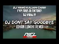 Download Lagu DJ DONT SAY GOODBYE JOHAN LUMIHI!!DJ VIRAL TIKTOK 2022