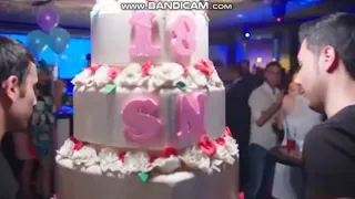 عيد ميلاد سيلين ونازلي وصلاح يفاجئ نازلي 