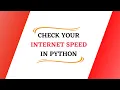 Check your internet speed with speedtest cli package and without it