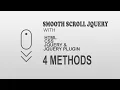 How to Create a Smooth Scrolling Effect in Website with jQuery HTML and CSS