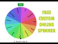 Free custom online spinner wheel of fortune