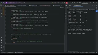 Creating a vending machine using Python