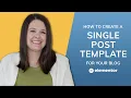 Create a Single Post Template with Elementor Pro Beginners Tutorial