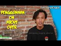 KURSUS INGGRIS | Penggunaan Kata (ON - ABOVE - OVER)