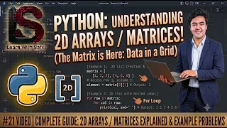 Python 2D Arrays Nested Lists Explained IGCSE Computer Science Two-Dimensional 2D Arrays