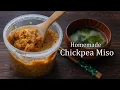 Homemade chickpea Miso paste recipe Japanese fermented food