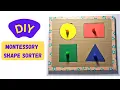 DIY Montessori Shape Sorter Engaging Learning Activities for Kids