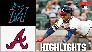 ELECTRIC FINISH Miami Marlins vs Atlanta Braves Full Game Highlights ESPN MLB