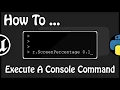 UE 4 21 - How To Execute A Console Command In Editor With Python And C