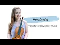 Homelander Theme Violin Tutorial Sheet Music