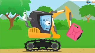 🚧 Мультики про машинки – Экскаватор на Стройке | Весёлые истории для детей 🚗🚜#cars #cartoon
