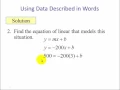 Using Function Notation with Linear Models Part 2