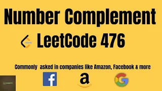 Number complement leetcode solution Leetcode 476 number complement java solution