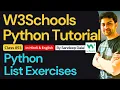 W3Schools W3Schools Python W3Schools Python Tutorial Class 053 Python List Exercises