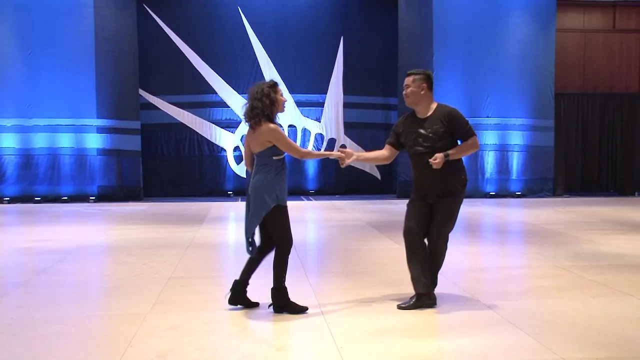 Liberty Swing 2018 Pro Am Spotlight Follower Renee Young with Arjay Centeno