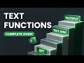 Master Excel Text Functions Beginner to AdvancedComplete Guide to Excel Text Functions