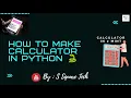 How to create simple calculator in Python Calulator in 2 minutes Python Program