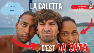 c’est la CATA a la CALETTA, VOILIER CORAILLE en SARDAIGNE