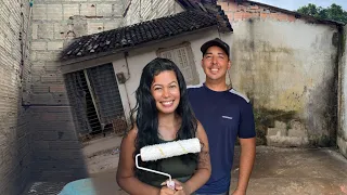 A CASA DA MINHA MÃE PARECIA PERDIDA!  transformação completa (10 meses de obra em 1 hora)